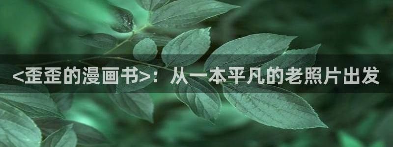 汗汗漫画首页免费：<歪歪的漫画书>：从一本平凡的老照片出发